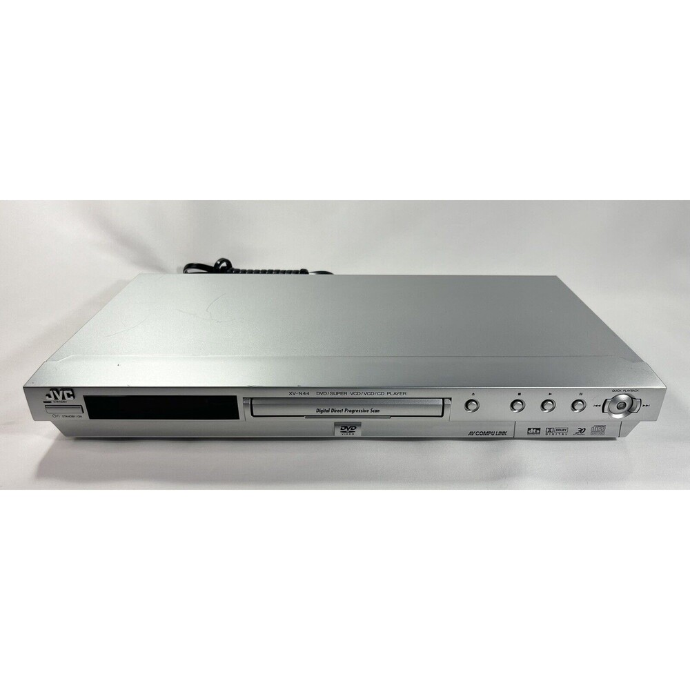 JVC XV-N44SL Silver DVD Player No Remote Tested Working